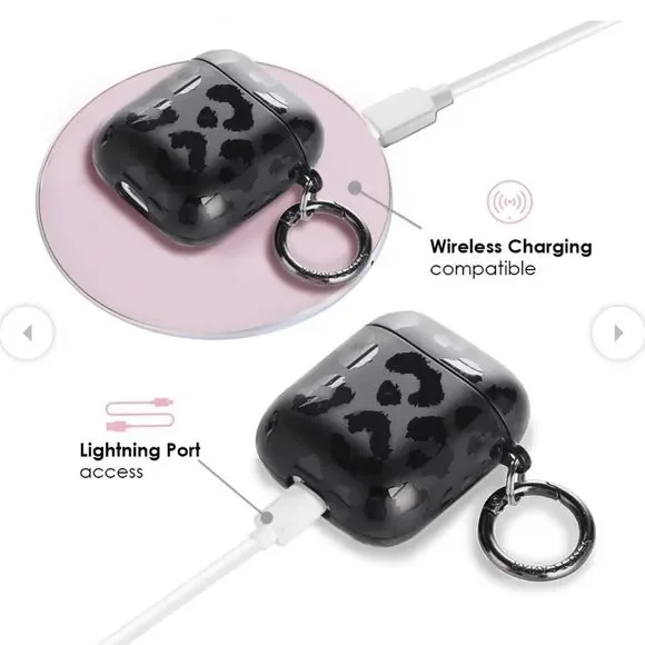 Black Leopard AirPod Case - Picture 4 of 5